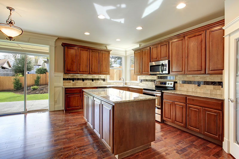 Kitchen seen while preforming home inspection services 