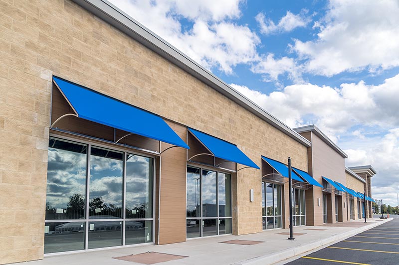 Storefront commercial building 